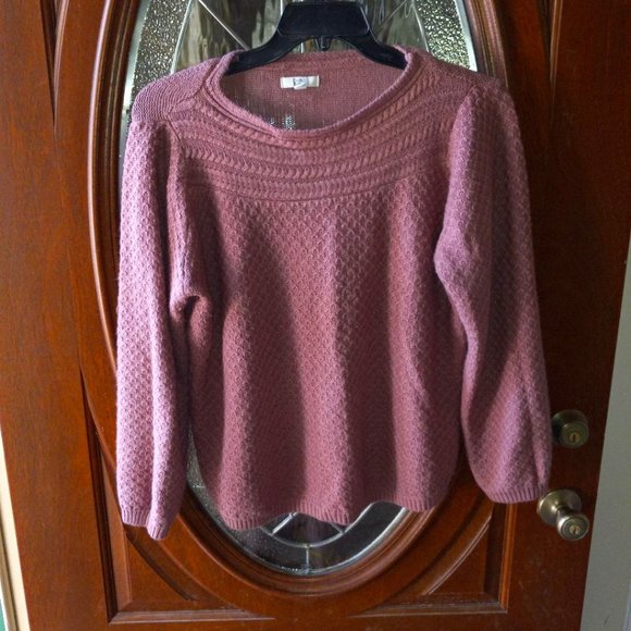 Croft & Barrow Mauve Pullover Sweater Size XXL - Picture 1 of 5
